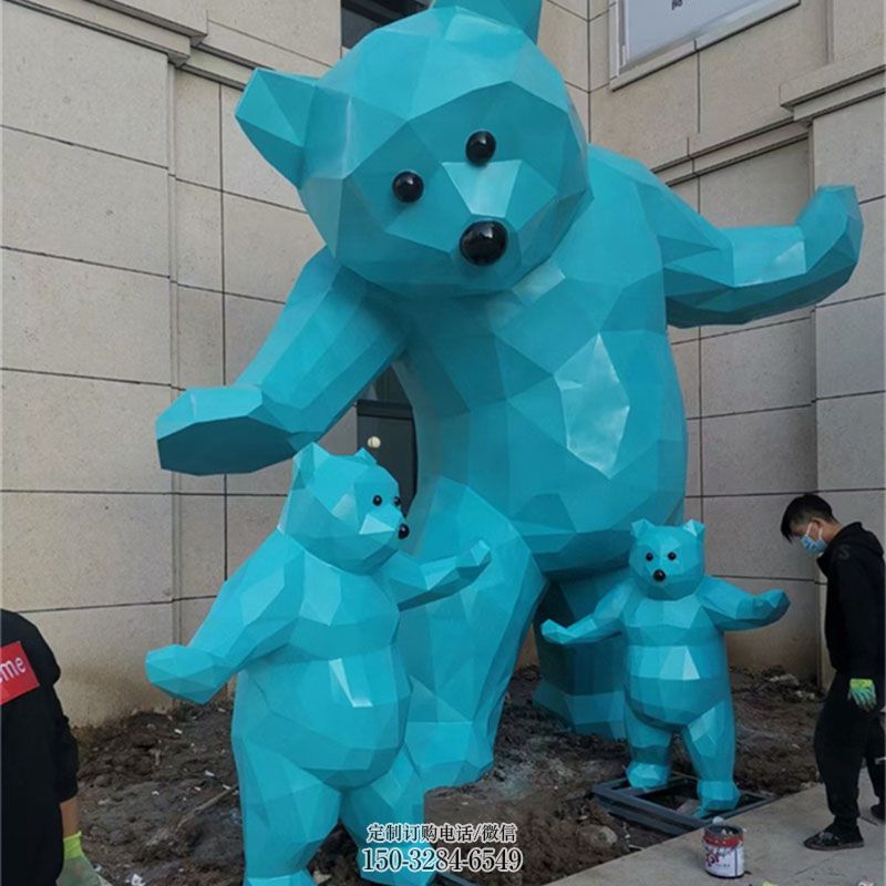 企业标志熊雕塑工厂