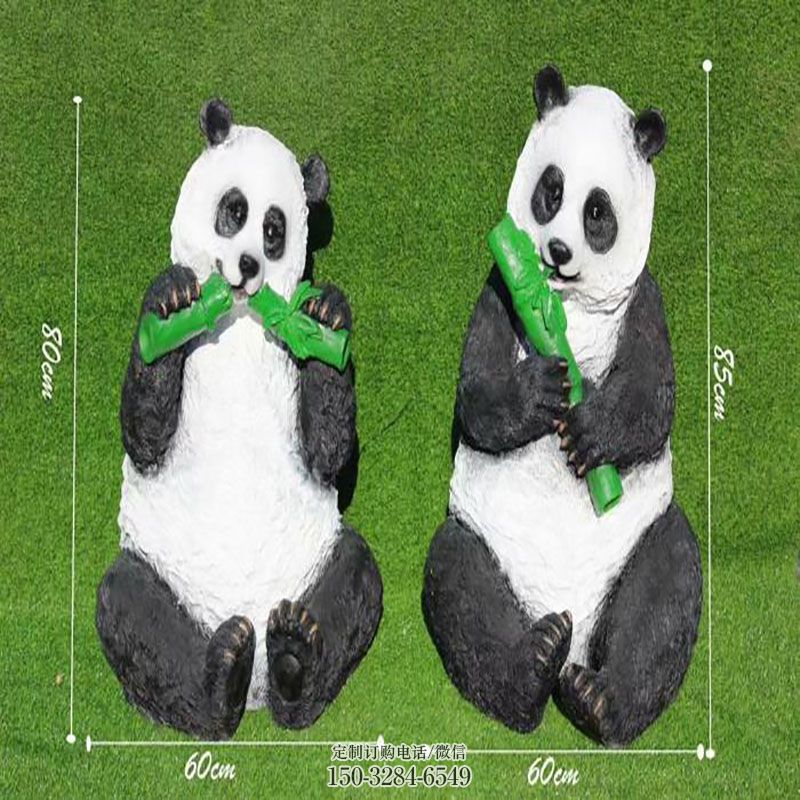 企业标志仿真熊猫雕塑工厂
