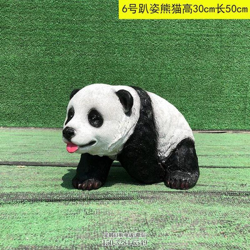 小区景观仿真熊猫雕塑供应商