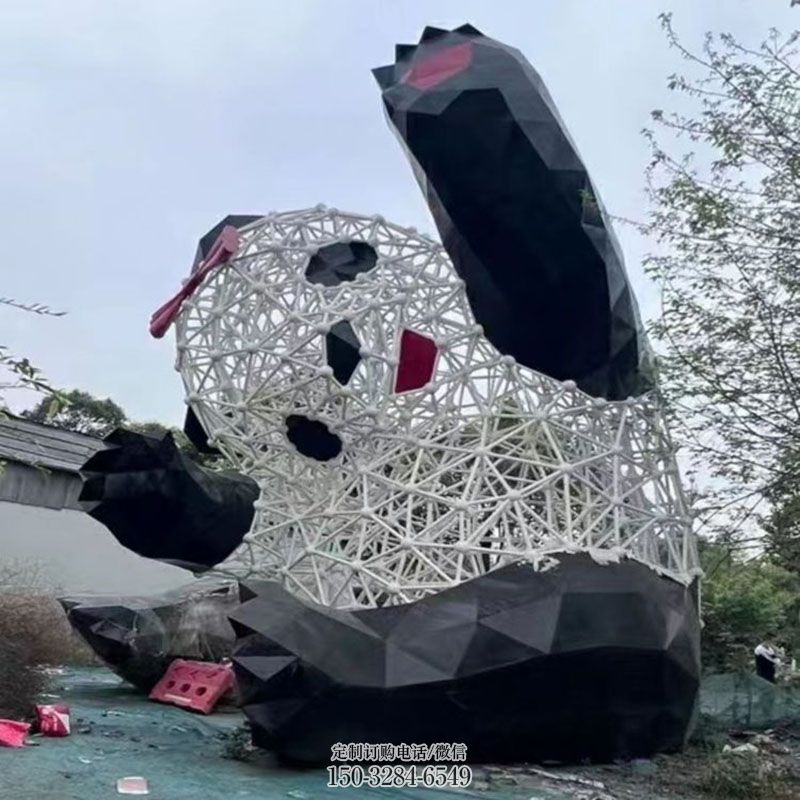 标示切面熊猫雕塑生产厂家