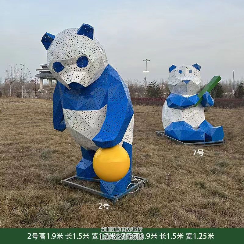民族切面熊猫雕塑生产厂家