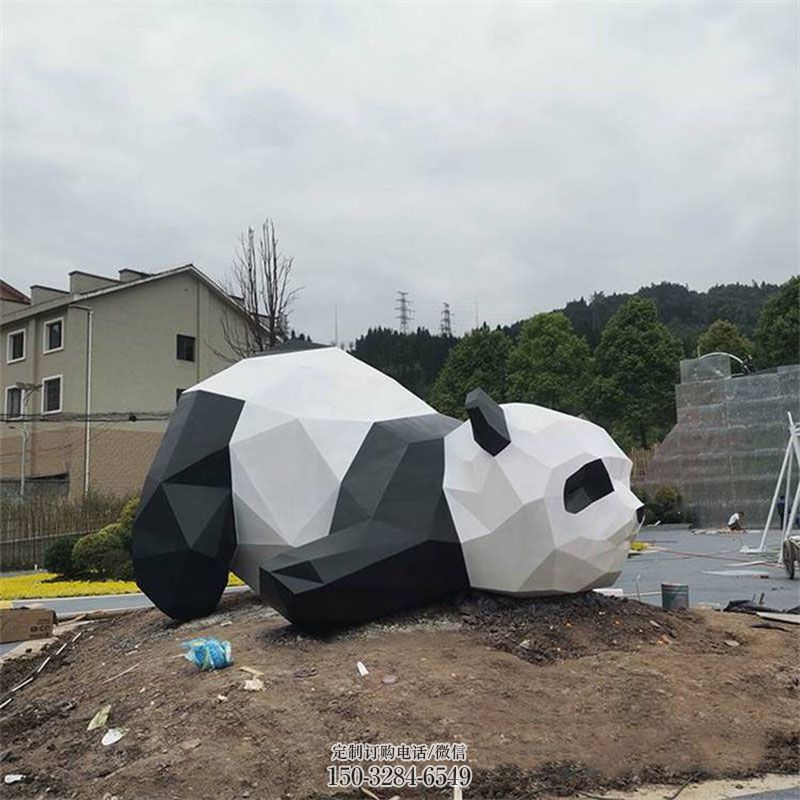 商场切面熊猫雕塑制造商