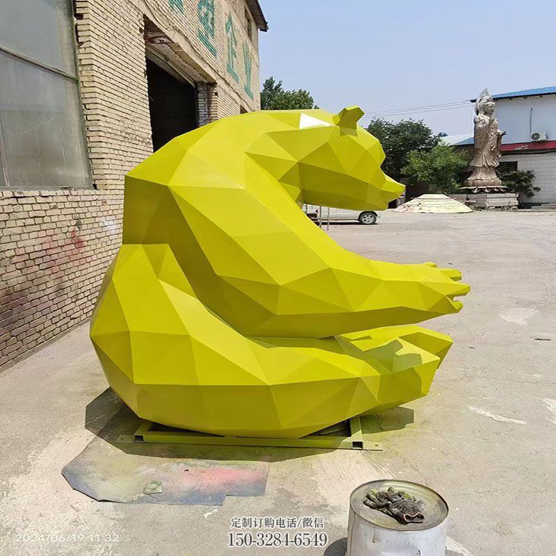 中式切面熊猫雕塑价格