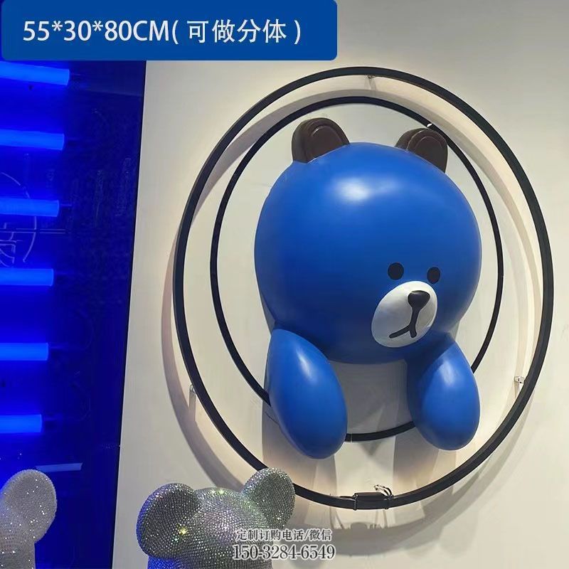 小区景观布朗熊雕塑供应商