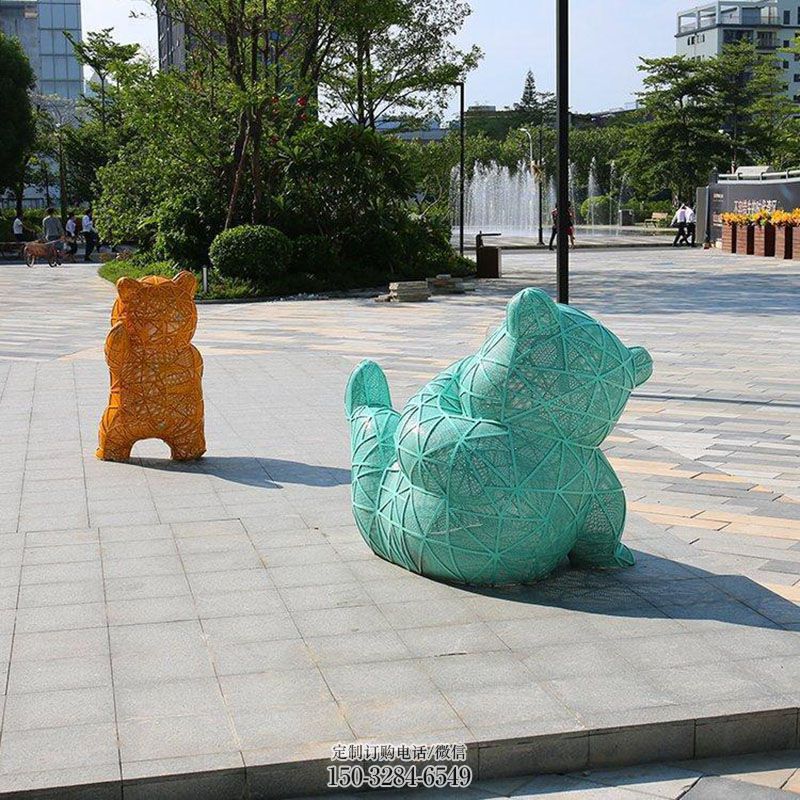 公园小熊雕塑制造