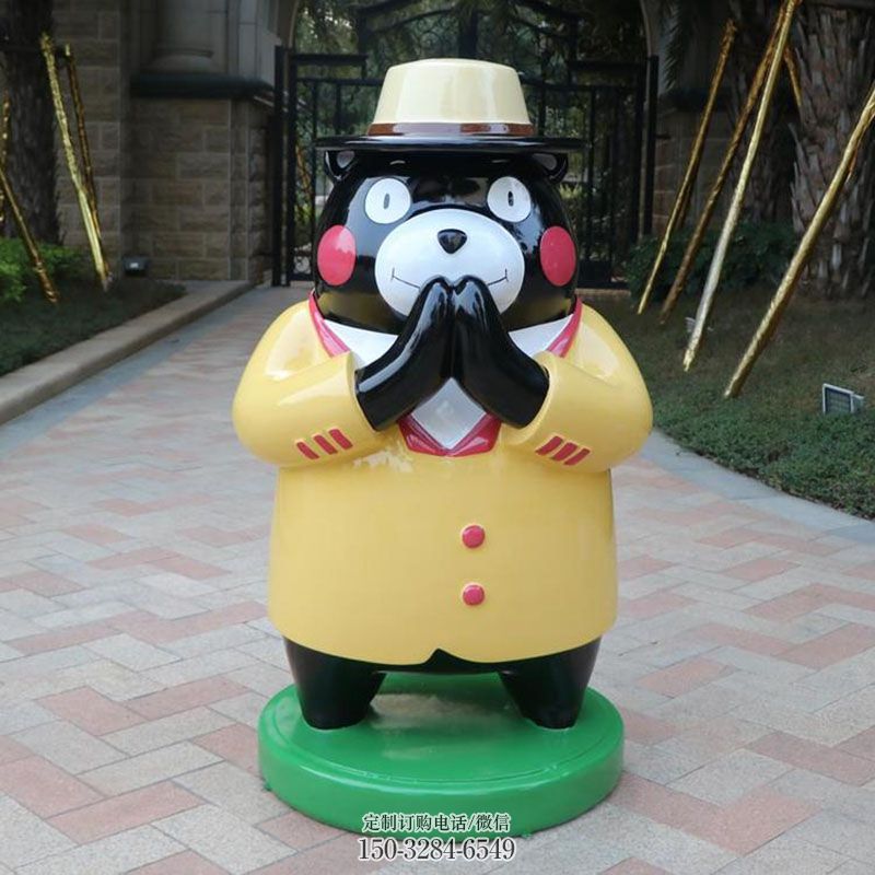 小卡通熊雕塑厂家