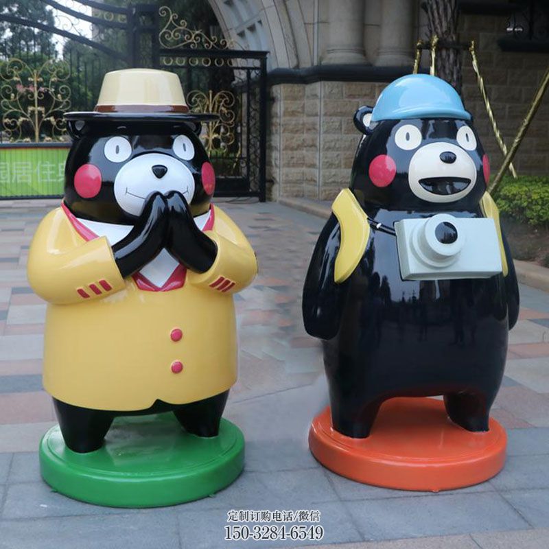 小区卡通熊雕塑供应商